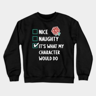 D&D Critmas Naughty & Nice Crewneck Sweatshirt